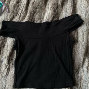 off the shoulder crop top